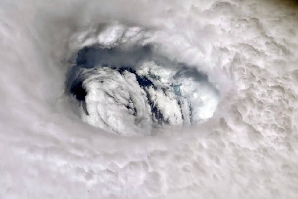 The eye of Hurricane Dorian.